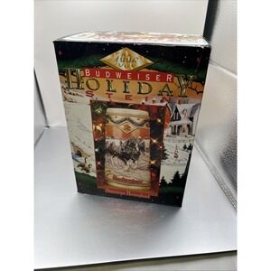 1996 Budweiser Holiday Stein American Homestead Collectible Christmas Beer Mug